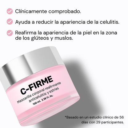 C-FIRME Mascarilla Corporal Reafirmante Anticelulitis y Estrías