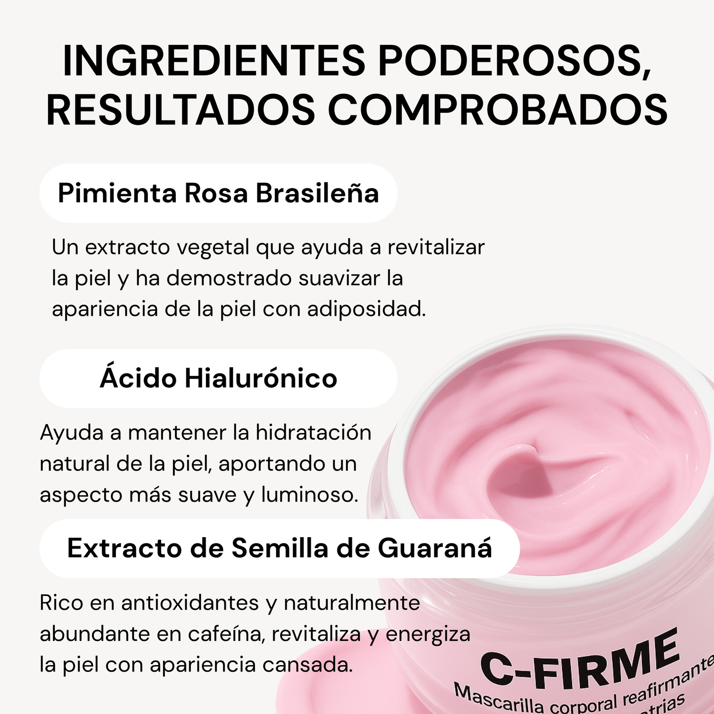C-FIRME Mascarilla Corporal Reafirmante Anticelulitis y Estrías
