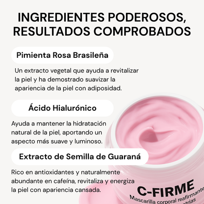C-FIRME Mascarilla Corporal Reafirmante Anticelulitis y Estrías