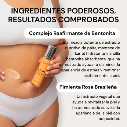 A-PLANO Crema Reafirmante Con Efecto Reductor Para Abdomen